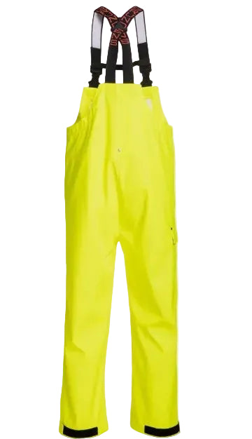 Grundens Men’s Neptune Bib Pants, Hi-Vis Yellow - Ndoros