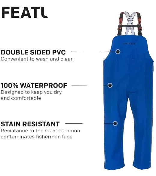 Grundens Men’s Shoreman Bib Pants, White - Ndoros