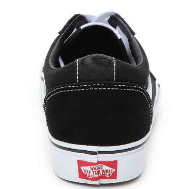 Vans Youth Ward Low-Top Skate Sneakers – Unisex Kids Casual Shoes, Black/White