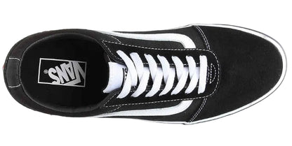 Vans Youth Ward Low-Top Skate Sneakers – Unisex Kids Casual Shoes, Black/White