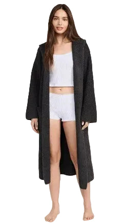 Barefoot Dreams CozyChic Ribbed Hooded Robe - Ndoros