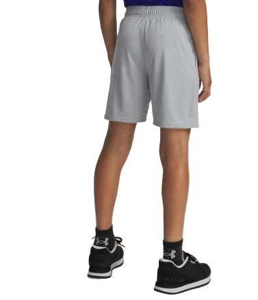 Under Armour Tech Logo Shorts Youth Mod Gray / White - Ndoros