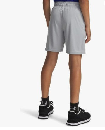 Under Armour Tech Logo Shorts Youth Mod Gray / White - Ndoros