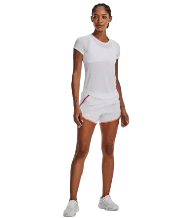 Under Armour Fly By 2.0 Shorts For Women, White - Ndoros
