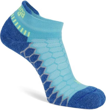 Balega Silver No Show Compression Fit Performance  Athletic Running Socks Unisex, Cobalt - Ndoros