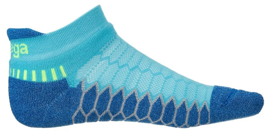 Balega Silver No Show Compression Fit Performance  Athletic Running Socks Unisex, Cobalt - Ndoros