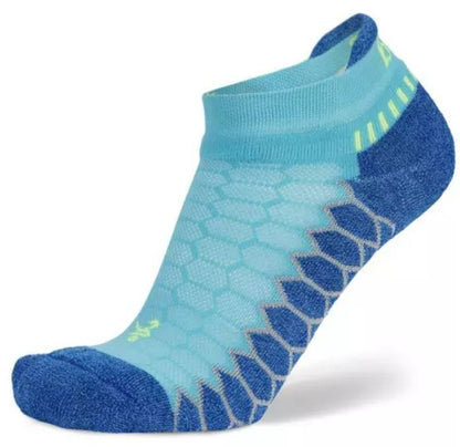 Balega Silver No Show Compression Fit Performance  Athletic Running Socks Unisex, Cobalt - Ndoros