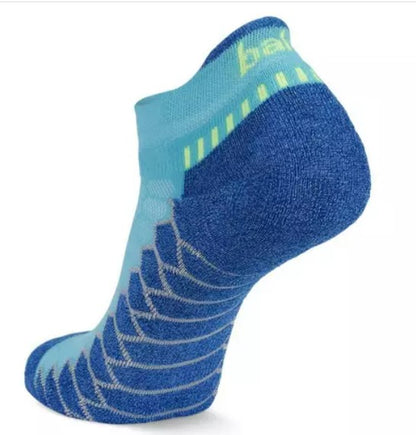 Balega Silver No Show Compression Fit Performance  Athletic Running Socks Unisex, Cobalt - Ndoros