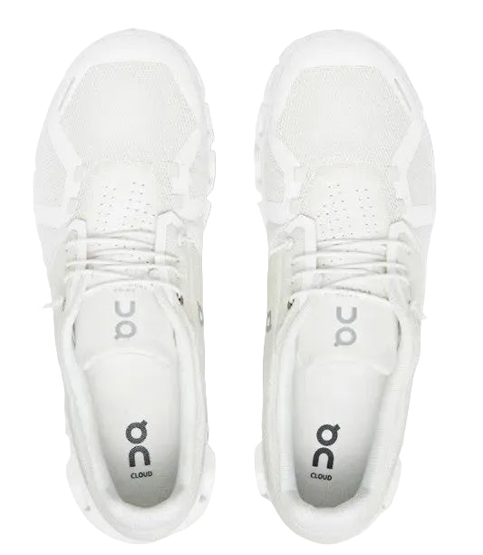On Cloud Women's Cloud 5 Running Shoes, Undyed-white / White