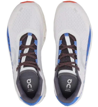 On Cloud Men's Cloudmonster  Running Shoes, Frost / Cobalt