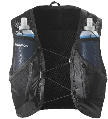 Salomon Unisex Active Skin 12, Hydration & Storage Vest, Black / Metal - Ndoros