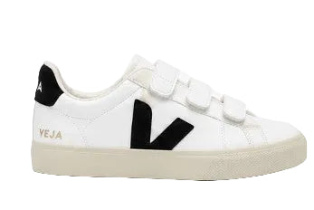 Veja Men's Recife Logo Sneaker, Extra White - Black - Ndoros