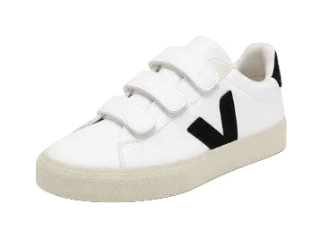 Veja Men's Recife Logo Sneaker, Extra White - Black - Ndoros
