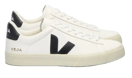 Veja Campo Leather Women Sneakers Shoes | White/Black - Ndoros