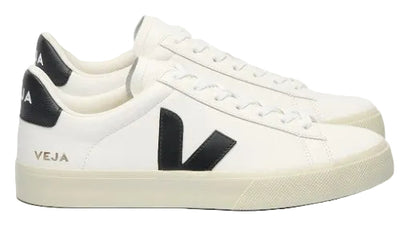Veja Campo Leather Women Sneakers Shoes | White/Black - Ndoros