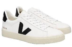 Veja Campo Leather Women Sneakers Shoes | White/Black - Ndoros