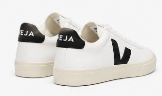 Veja Campo Leather Women Sneakers Shoes | White/Black - Ndoros