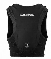 Salomon Unisex Advance Skin 12 | 12 Liter Hydration Trail Running Vest Black - Ndoros