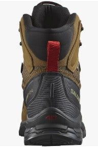 Salomon Quest 4 Gore-TEX Hiking Boots for Men, Rubber/Black/Fiery/Red - Ndoros