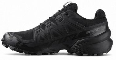 Salomon Speedcross 6 Wide Fit, Black/Black/Phantom Men's Trail Running Shoes