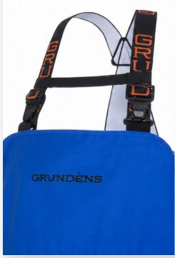 Grundens Men’s Shoreman Bib Pants, Ocean Blue - Ndoros