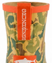 Grundens Kid's Guppy Rain Boots Waterproof, Fish Camo - Ndoros