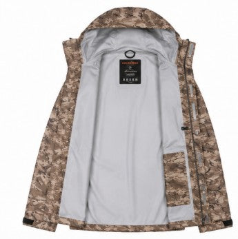 Grundens Men’s Neptune Jacket, Refraction Camo Stone - Ndoros