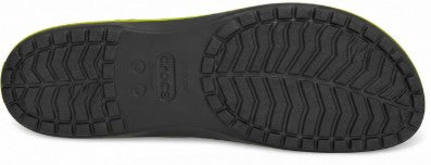 Crocs Unisex Crocband Flip Flops, Graphite/Volt Green