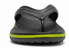 Crocs Unisex Crocband Flip Flops, Graphite/Volt Green