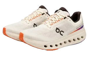 On Cloud Women's Cloudsurfer next  Running Shoes, White / Flame - Ndoros