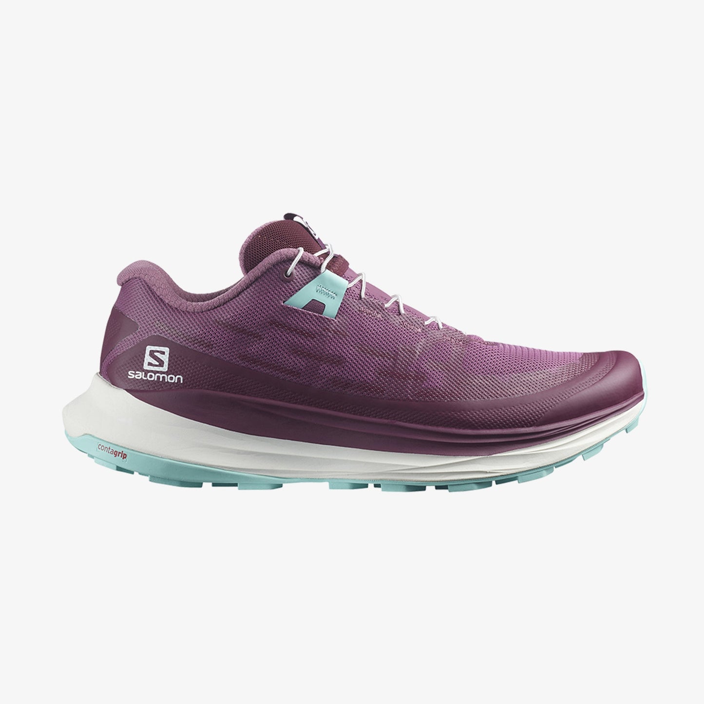 Salomon Women's Ultra Glide Trail Running Shoes,Grape/Red
