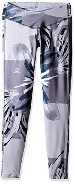 Salomon Elevate Long Tights Women's, Quiet Shade/Black/Forged Iron