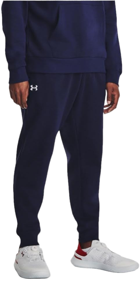 Under Armour Men's Rival Fleece Joggers, Midnight Navy White