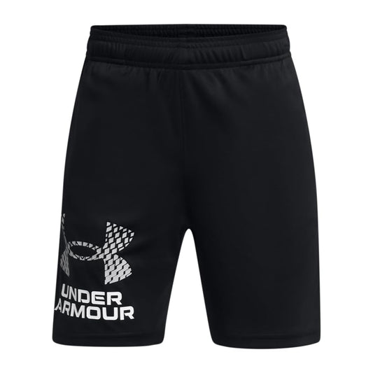 Under Armour Tech Logo Shorts Youth Black / Mod Gray