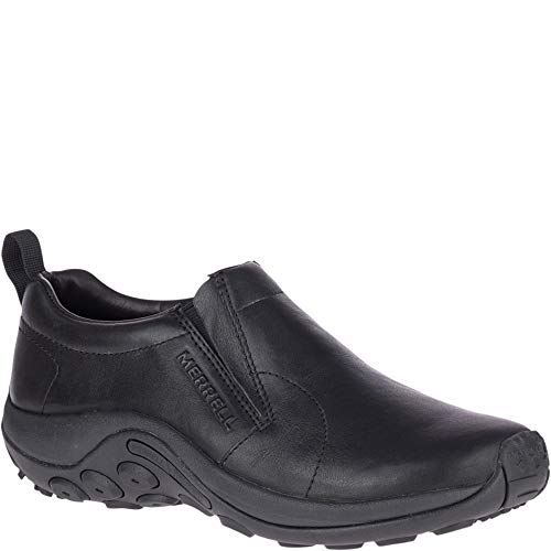 Merrell Jungle MOC Leather 2 Men's Moccasin Shoes | Black Midnight - Ndoros