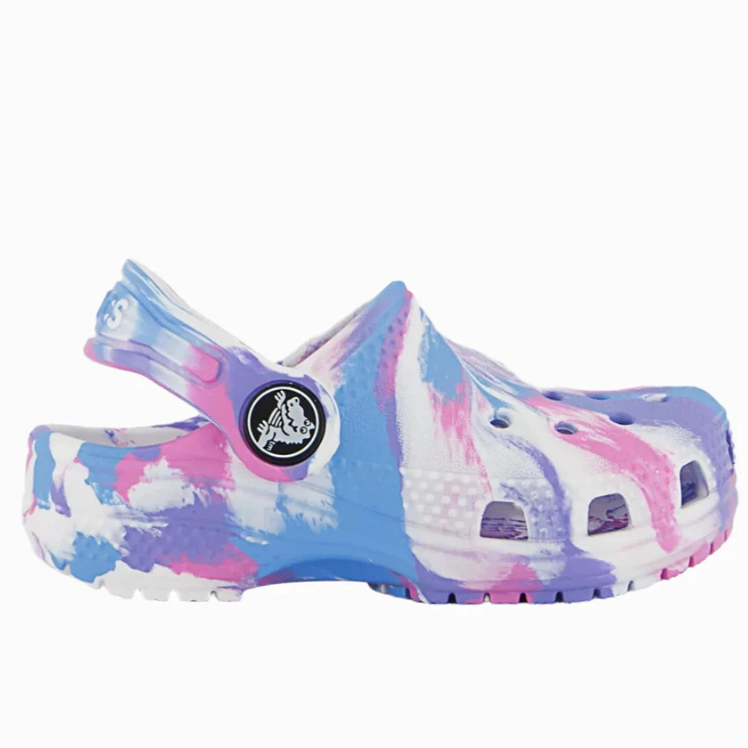 Crocs Unisex-Child Classic Marbled Tie-dye Clog