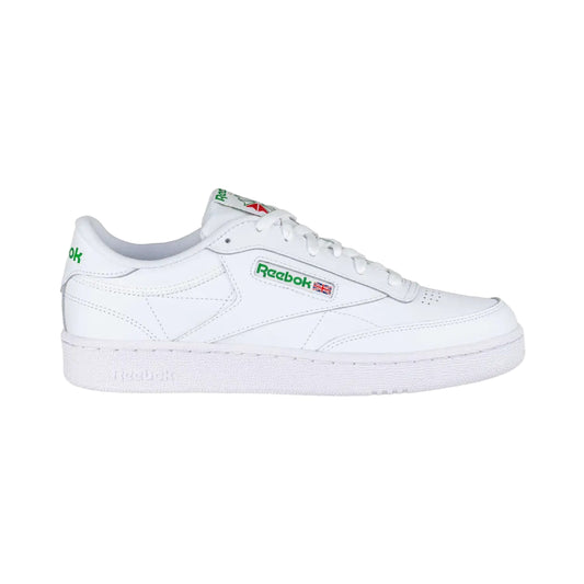 Reebok Men’s Club C Sneaker, White/Green
