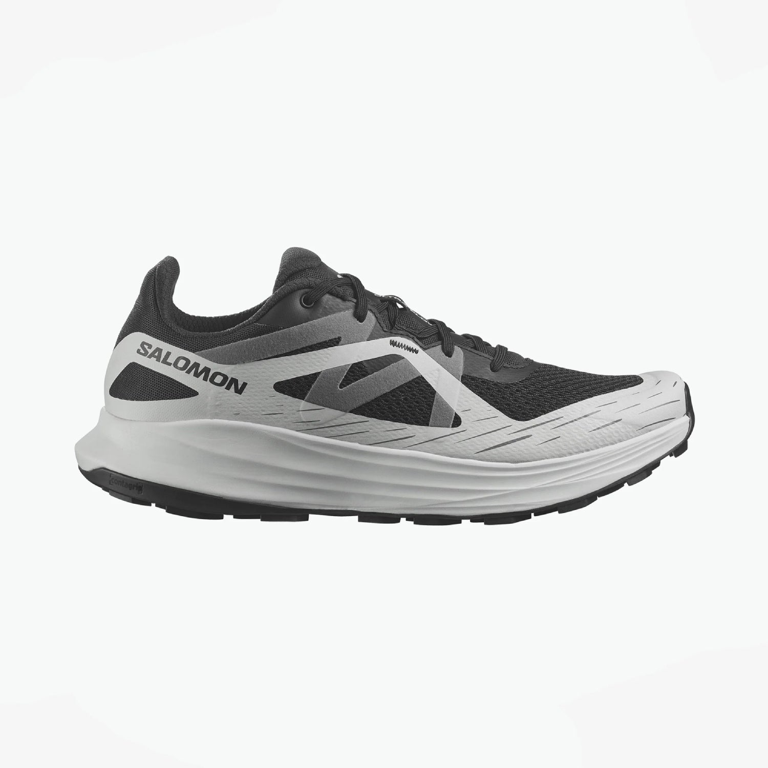 Salomon Men's ULTRA FLOW Men's Trail Running Shoes, Black/Glacier Gray/Quiet Shade - Ndoros