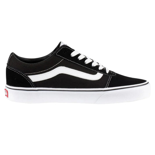 Vans Ward Suede Canvas Black/ White size 8 Men's