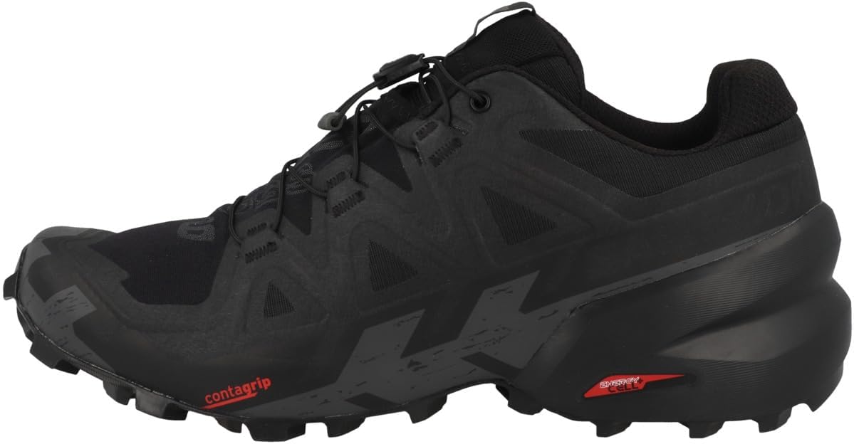 Salomon Speedcross 6 Wide Hiking Shoes Mens Sz 10 (W) Black/Black/Phantom