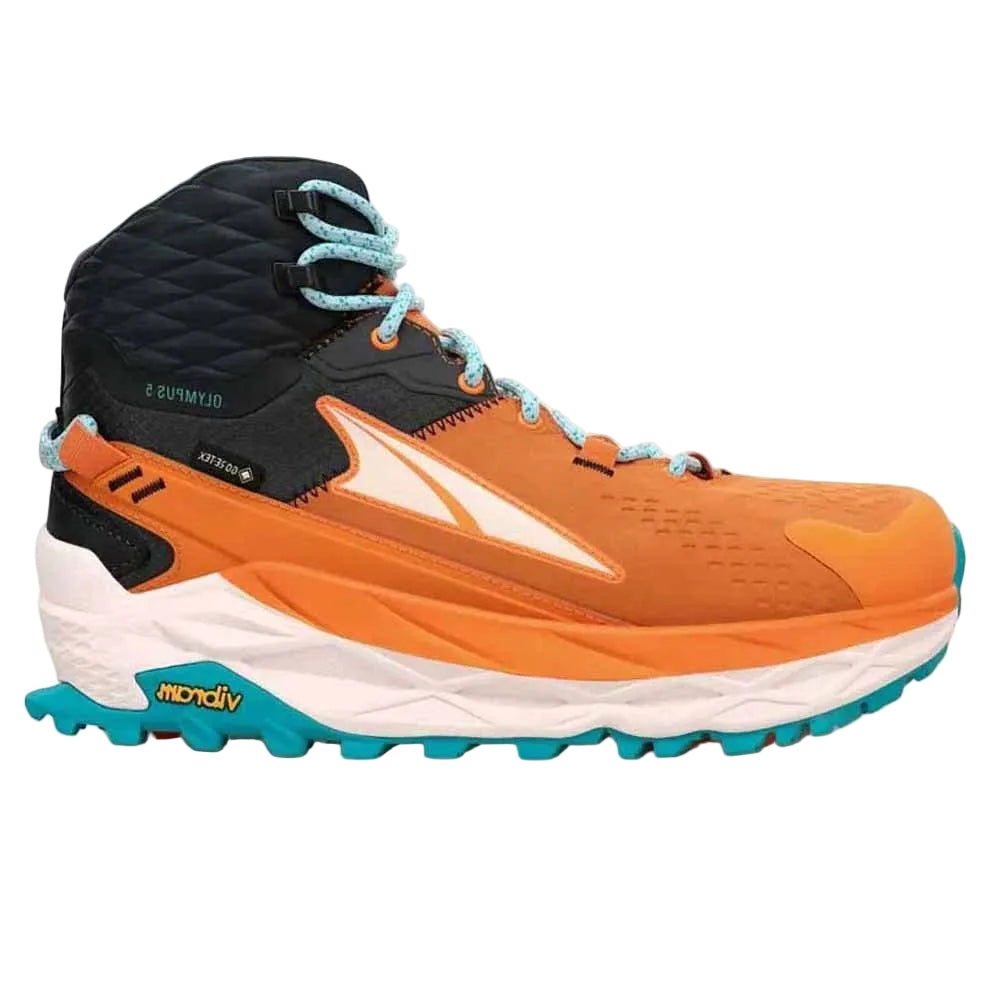 Altra Olympus 5 Hike Mid GTX Hiking Boots For Women, Gray/Orange - Ndoros