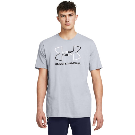 Under Armour Men's Short Sleeve Mod Gray Medium Heather/ Black
