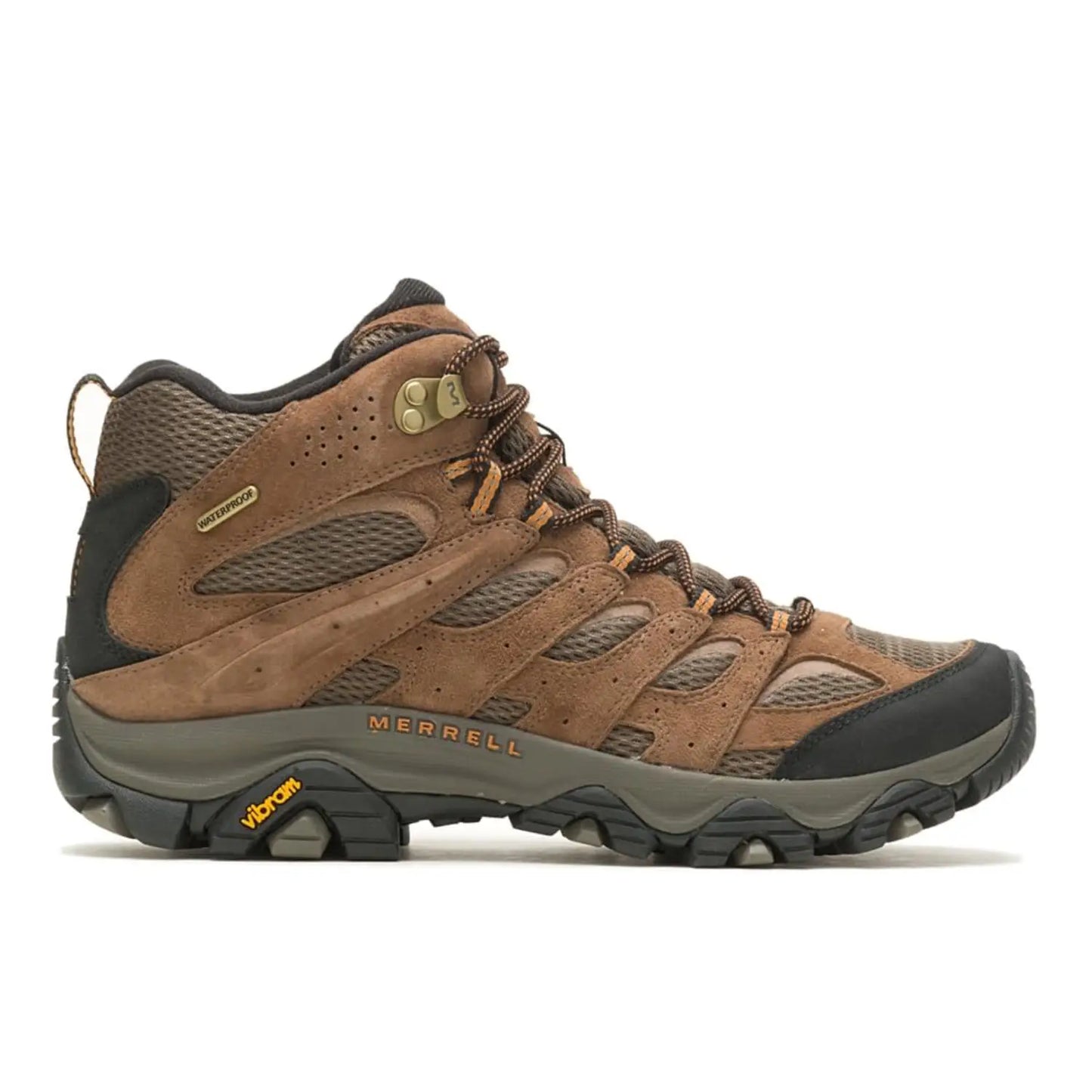 Merrell Men's Moab 3 Mid Waterproof Hiking Boots, Earth - Ndoros