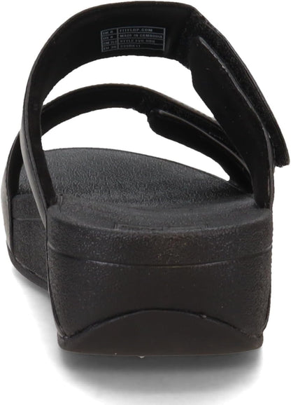 Fitflop Lulu Adjustable Leather Women's Slides