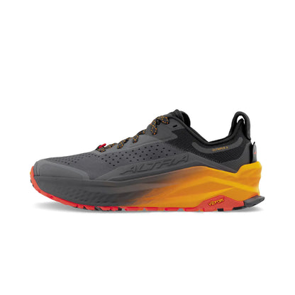 Altra Olympus 6 Trail Running shoes For Men, Black/Orange