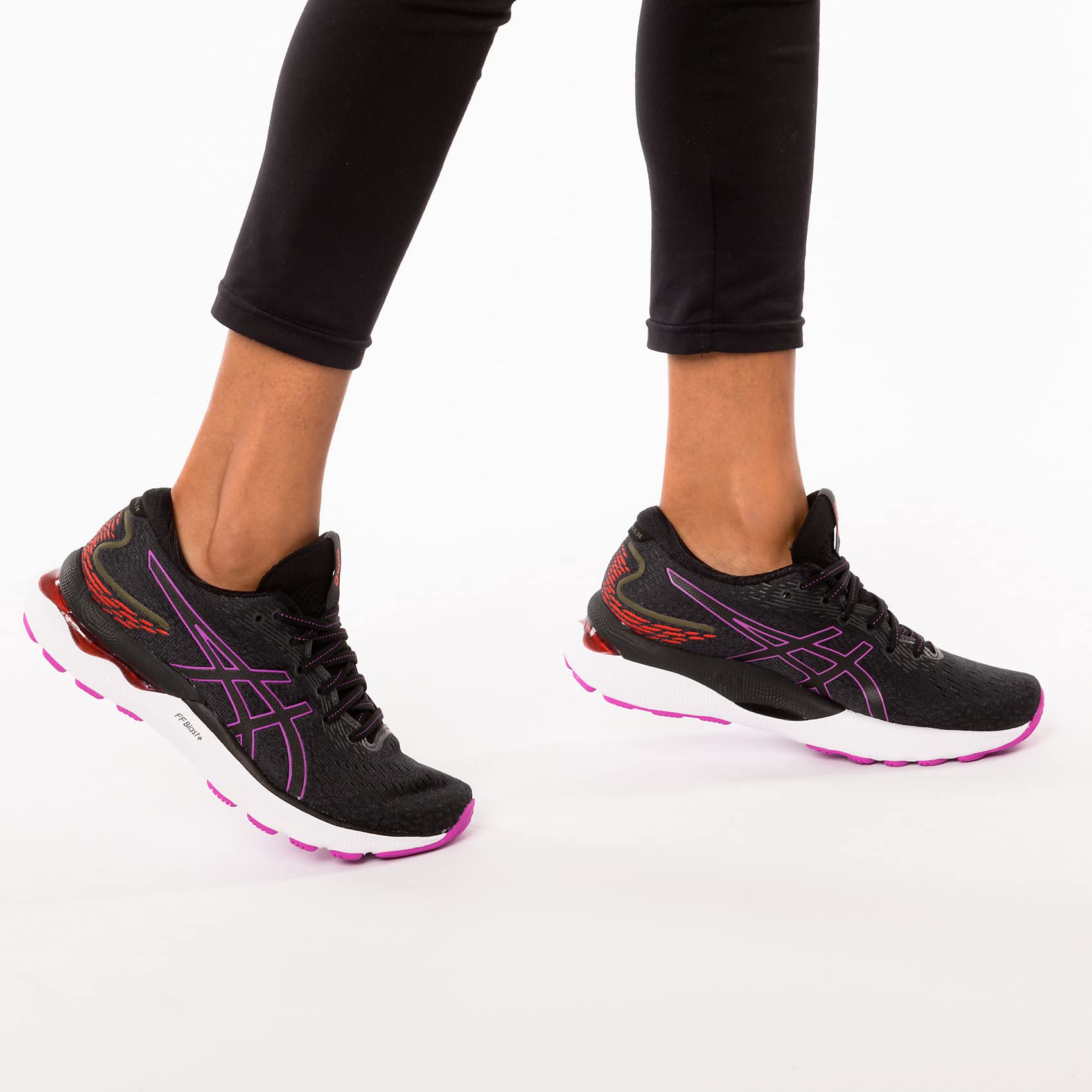 ASICS Gel Nimbus 24 | Women's Shoes Running | Black/Orchid - Ndoros