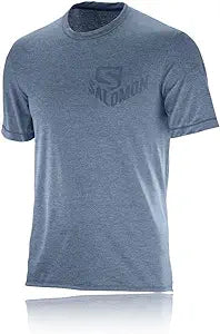 Salomon Men's Pulse Short Sleeve T-Shirt, Dress Blue, L