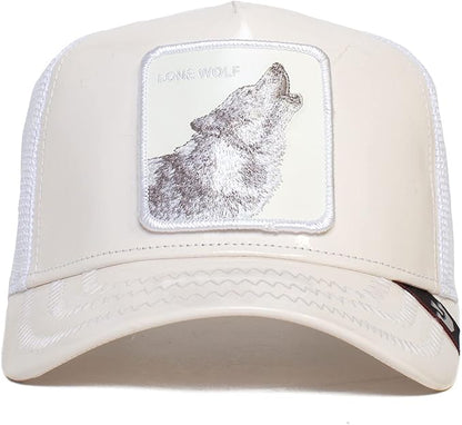 Goorin Bros. The Farm Unisex High Shine Faux Leather Adjustable Snapback Trucker Hat, One Size