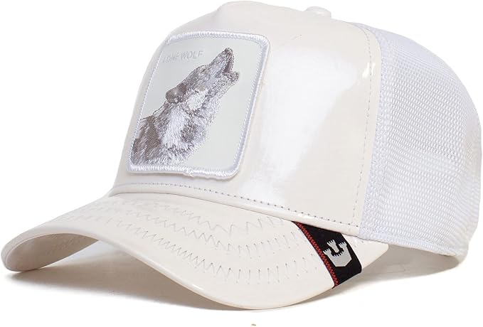 Goorin Bros. The Farm Unisex High Shine Faux Leather Adjustable Snapback Trucker Hat, One Size