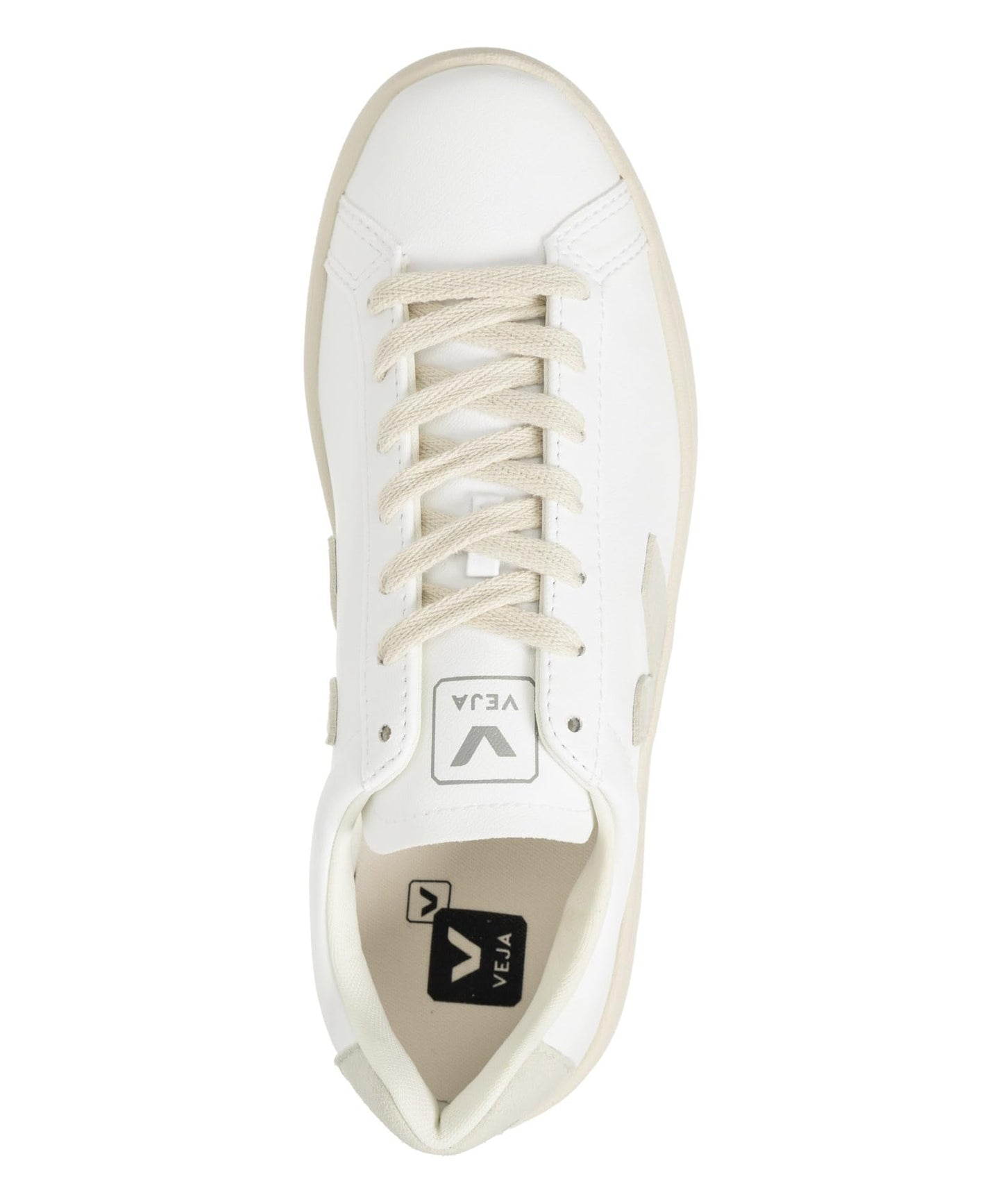 Veja Women's Urca Smooth faux leather Sneakers | White/Natural